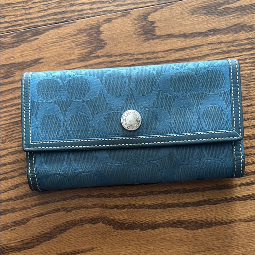 Blue Coach Wallet